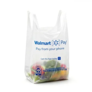 Custom Biodegradable Compostable Plastic Shopping Bag Green Reusable Shopping Bag