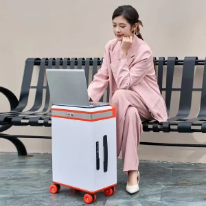 Custom Business Luggage 20 Inch Side Open Suitcase Aluminum Frame Spinner Wheel TSA Lock Luxury Cabin Suitcase