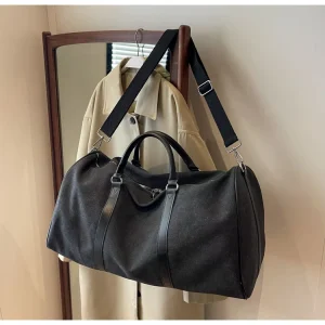 Custom Canvas Travel Duffel Bag Large Capacity Zipper Dry Wet Separation Sports Gym Tote Weekend Luggage