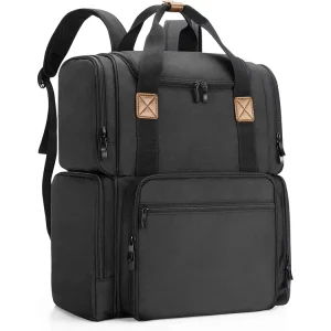 Custom Cosmetic Bag with 3 Inner Removable Pouches Portable Travel Makeup Bag Backpack with Multiple Pockets