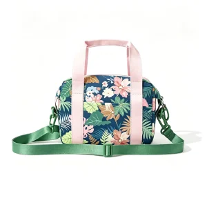 Custom Crossbody Handbag 6L for Picnic Camping or Outdoors Fabric Insulated with Handle Small Zippered Pouch