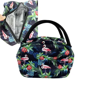 Custom Design Full Color Printing Neoprene Insulated Lunch Tote Bag Portable Lunch Cooler Bag with Handle
