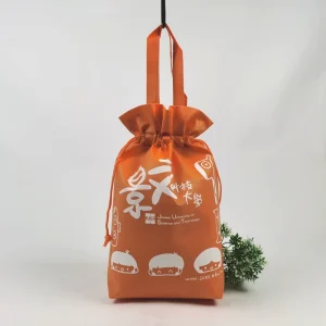 Custom Drawstring Bag Organic Tote Non Woven Bag Cotton Canvas Drawstring for Party Waterproof Fabric Drawstring Bags