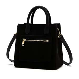 Custom Durable Portable Trendy Women’s Genuine Leather Waterproof Messenger Tote Bag with Chain Strap for Office