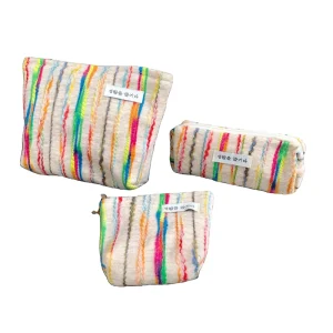Custom Eco Friendly Cotton Women Travel Cosmetic Bag Canvas Makeup Bags