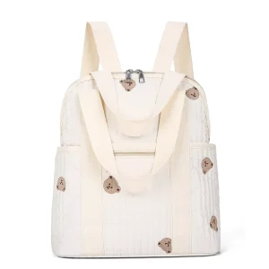 Custom Embroidery Lightweight Portable Waterproof Travel Mommy Bag Multifunction Nappy Baby Diaper Storage Backpack Bag