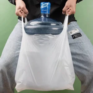 Custom Gravure Printed Compostable Biodegradable Disposable Grocery Shopping Bag with PBAT Material for Household Use