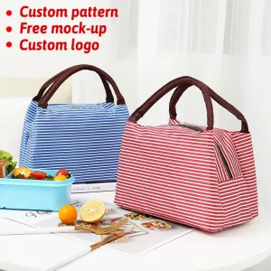 Custom Insulated Thermal Lunch Tote Bag Durable Lightweight Portable Cooler Bag for Outdoor Picnics for Men and Women