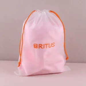 Custom LOGO CPE Waterproof Dustproof Drawstring Pouch Lightweight Swimming Diving Wet Clothes Storage Bag for Water Sport