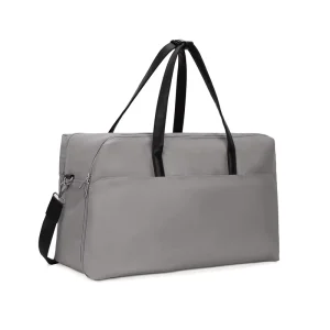 Custom LOGO Print Polyester Nylon Waterproof Duffel Bag Luggage Travel Bags With Leather Handle for Men Women