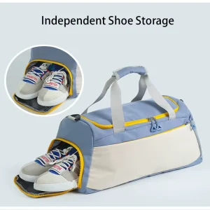 Custom LOGO Sports Dry and Wet Separation Travel Bag Portable Duffel Gym Bag With Shoe Compartment Yoga Bag Women’s Tote Sport