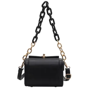 Custom Ladies Purse Handbags Solid Color Square Crossbody Bag Designer Chain Women Shoulder Bags