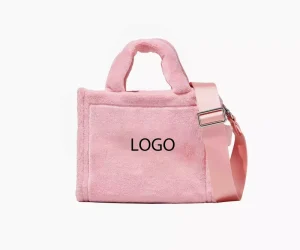 Custom Large Big Organic Terry Cloth Towel Carry Tote Shopping Beach Bag
