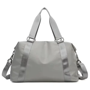 Custom Large Capacity Waterproof Eco Friendly Oxford Polyester Duffel Bag Adjustable Strap Shoe Pocket Outdoor Fitness