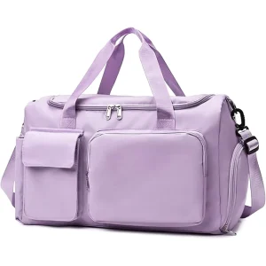 Custom Large Durable Gym Duffel Bag for Women for Pink Travel Luggage with Polyester Lining