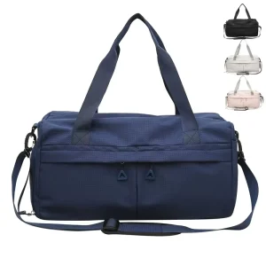 Custom Large capacity Multi layer Polyester Gym Bag Travel Bag Shoe Bag Waterproof and Durable for Outdoor Sports and Fitness