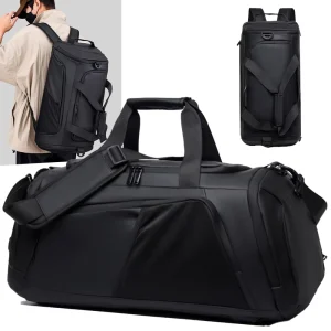 Custom Lightweight Large Capacity Gym Sport Waterproof Polyester Multifunctional Travel Luggage Duffel Bag Shoes
