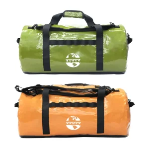 Custom Logo 500D PVC Tote Luggage Zipper Foldable 30L 40L Tarpaulin Duffel Bag Sports Water Proof Dry Gym Travel