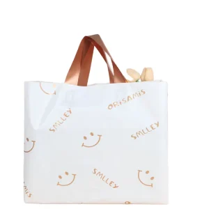 Custom Logo Biodegradable Side Gusseted PE Bags Eco Friendly Non Toxic Odorless Garment Carrier