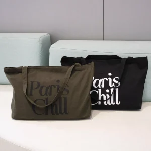Custom Logo Color Oversized Cotton Canvas Tote Bags Reusable Durable Weekender Giant Large Grocery Shopping Sporty Bag For Yoga