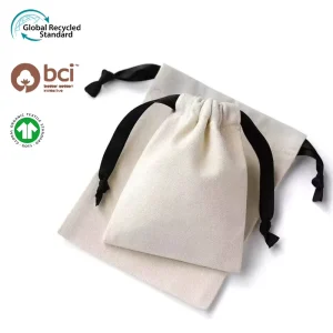 Custom Logo Cotton Flannelette Drawstring Bags Dustproof Storage Jewelry Pouch for Necklace Perfume Bottle and Gift Packaging
