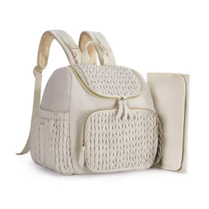 Custom Logo Diaper Bags Large Capacity Luxury Baby Diaper Caddy Bag Organizer Mummy Storage Bag