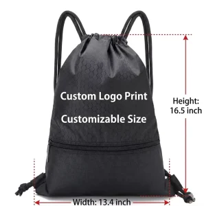 Custom Logo Drawstring Bag Promotional Business Gift Promotional Items Sport Gym Backpack Shopping Bags With Logos