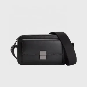 Custom Logo Fashion PU Messenger Bags Casual Sling Shoulder Men Messenger Bag Can Be Customized
