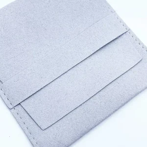Custom Logo Fashion Packaging Microfiber Suede Jewelry Pouch Bags for Necklaces Rings and Bracelets
