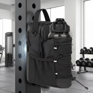 Custom Logo Fitness Magnetic Gym Bag Sling Bag Magnetic Water Bottle Holder With 4 Magnets