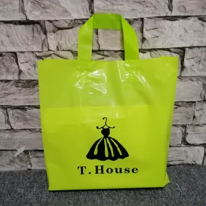 Custom Logo Full Color Printing Plastic Shopping Bag