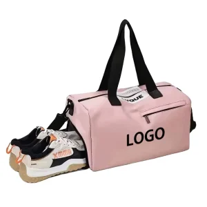 Custom Logo Gym Bag Waterproof Women Yoga Sport Gym Travel Duffel Bag with Shoe Compartment