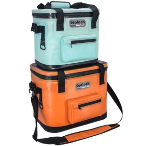 Custom Logo HF Welded Golf Beach Fishing Lunch Insulated Waterproof Soft Ice Cooler Bag Soft Cooler