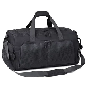 Custom Logo High Quality Large Capacity Gym Fitness Duffel Bag Waterproof Oxford Travel Duffle Bag With Polyester Lining