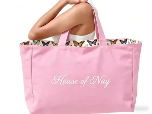 Custom Logo Large Capacity Tote Bag Women Shoulder Handle Luggage Bag Embroidered Natural Extra Large Canvas Tote Bag