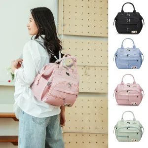 Custom Logo Mommy Bags Multi Functional Baby Diaper Backpacks for Outdoor Travel Storage