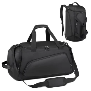 Custom Logo Multifunction Large Capacity Duffel Bag Backpack Sport Gym Bag Waterproof Shoe Space Duffel Travel Bag Outdoors