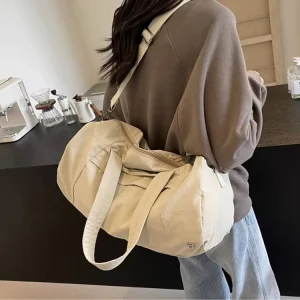 Custom Logo Nylon Zipper Foldable Waterproof Lightweight Durable Portable Unisex Large Travel Duffel Bag Luggage