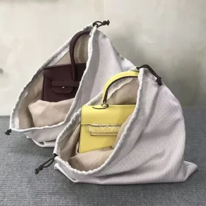 Custom Logo Polyester Dust Bags Simple Drawstring Bags for Women Bags Daily Storage Packing Reusable Bag Dustproof Bag