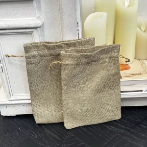Custom Logo Printed Eco friendly Cotton Shopping Bag Natural Muslin Cotton Drawstring Shopping Bag