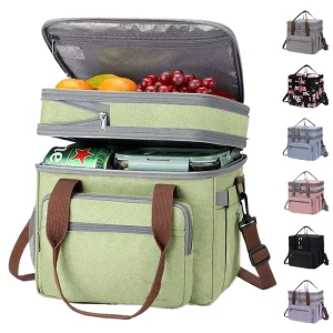 Custom Logo Professional Promotional Outdoor Insulated Thermal Cooler Bags Customized Logo Lunch Bags for Food Delivery