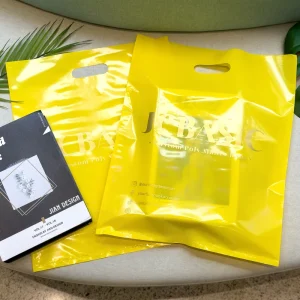Custom Logo Recyclable LDPE Die Cut Handle Vest Carrier Bag for Supermarket Grocery Retail Store