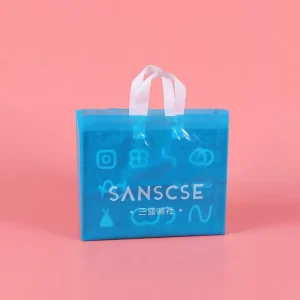 Custom Logo Shopping Bags with Handle Plastic Gift Bag Personalized Gift Bag for Branded Products Fashionable Shopping Packaging