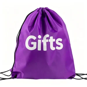 Custom Logo Sublimation Printed Recycled Waterproof 210D Polyester Drawstring Bag Gym Sports Backpack