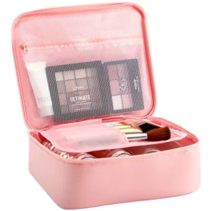 Custom Logo Travel Canvas Makeup Cosmetic Bag Full Set Multi Colors 24*18*9CM Face Care Daily Use