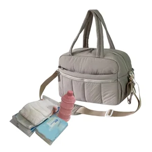 Custom Logo Travel Diaper Bag Fashion Polyester Mommy Bags Travel Toddler Baby Diaper Bag Organizer for Outgoing Daily Use