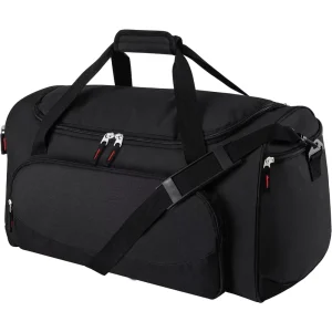 Custom Logo Unisex Light Weight Large Size 22 Inches Long Distance Fitness Polyester Carry on Luggage Duffel Gym Bags Zipper
