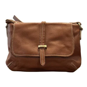 Custom Logo Vintage Flap Crossbody Bag Natural Top Layer Cowhide Leather Small Messenger Bag Women Daily Travel Shopping
