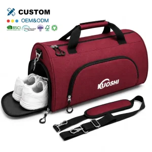 Custom Logo Waterproof Large Capacity Dry Wet Separation with Shoe Compartment Gym Fitness Training Sports Travel Bag