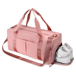 Custom Logo Waterproof Men Women Girls Travel Overnight Large Sport Gym Duffle Duffel Tote Bag with Shoe Compartment
